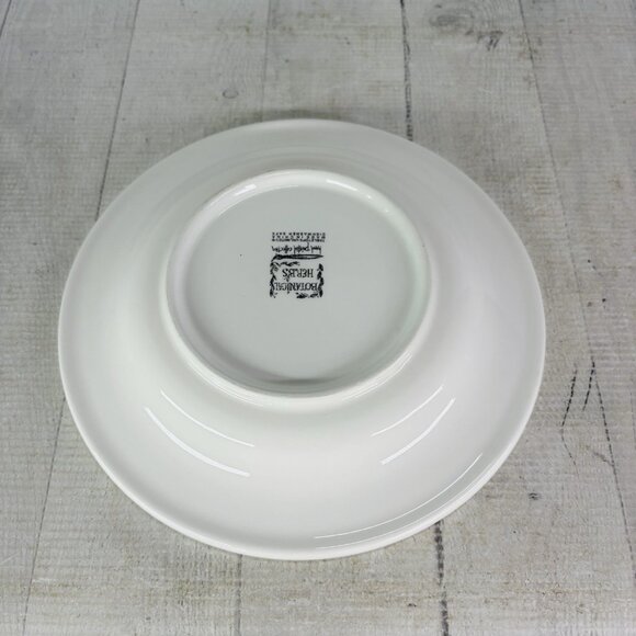 Tabletops BOTANICAL HERBS  Green Leaves Hand Painted Lunch Salad Plates Set of 5 - Picture 3 of 16